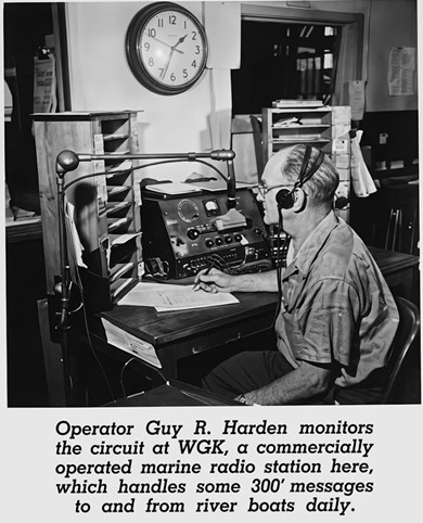 Photo of a man at the WGK operating position